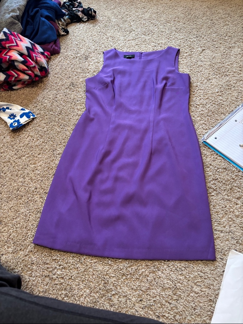 Alyx Sleeveless Purple Sheath Dress